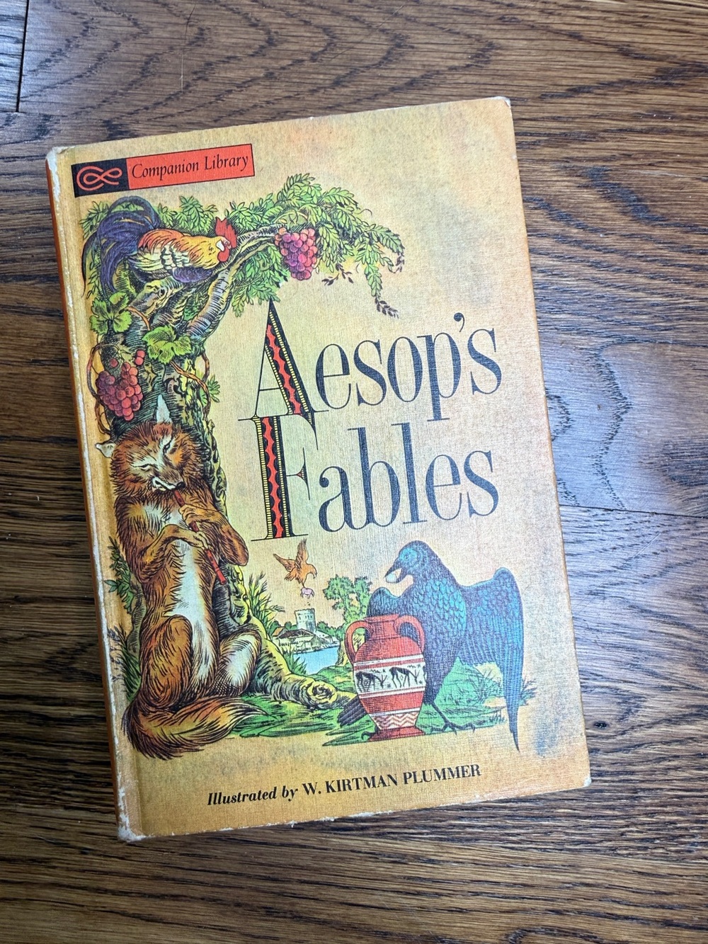 Companion Library Vintage 1963 Aesop's Fables / Arabian Nights 2 in 1 Hardcover